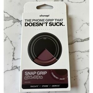 NWT Ohsnap! Snap 4 Luxe Phone Grip Cranberry Smash MagSafe Magnetic Any Phone